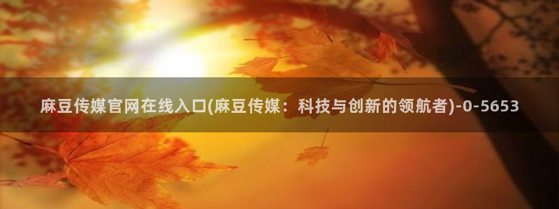 麻豆视频官方完整版：麻豆传媒官网在线入口(麻豆传